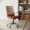Flash Furniture Mid-Back Brown/Black LeatherSoft Executive Swivel Chair GO-2286M-BR-BK-GG - alternate 6